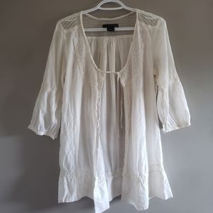 Calvin Klein Ivory 3/4 sleeve top